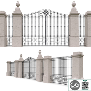 Classic gate and fence