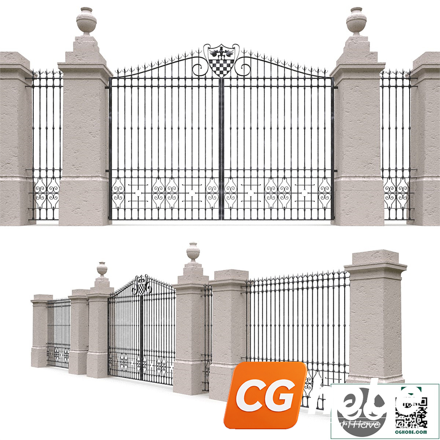 Classic gate and fence