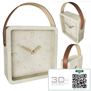 Table clock MERCY beige made by La Forma