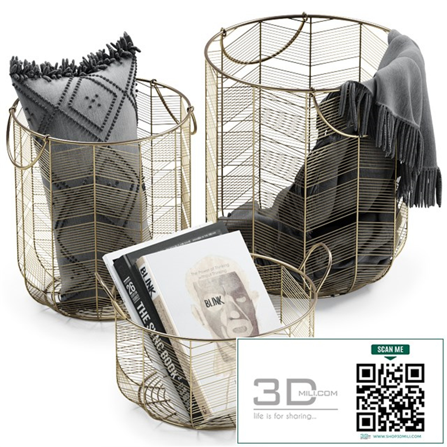 METAL BASKETS DECOR