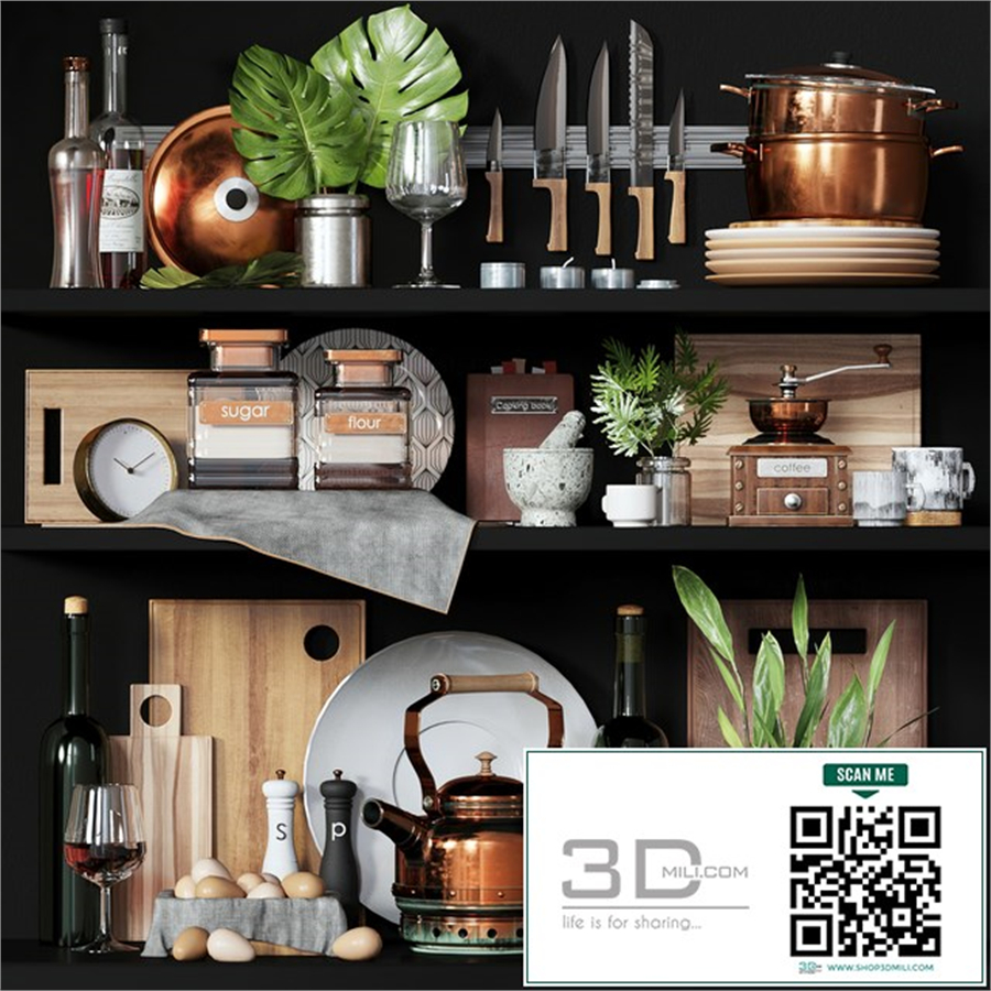 Kitchen decorative set