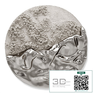 Paola Romano Luna Evolutiva wall art metal plaster