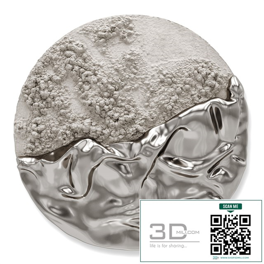 Paola Romano Luna Evolutiva wall art metal plaster