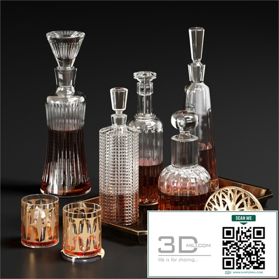 CB2 Decanters Set