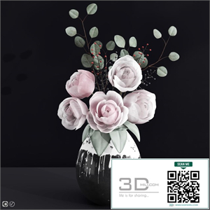 Decorative Bouquet With Peonies