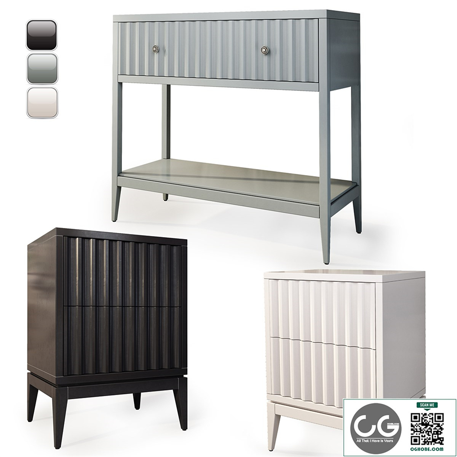 Dresser / console and bedside table Austin. Console, nightstand by Dantone Home
