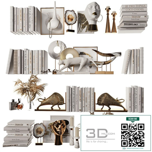 Decorative set for filling shelves 8