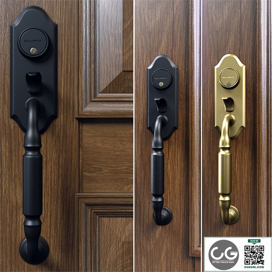 Baldwin. Ashton two-point lock handleset