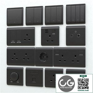 Schneider pieno switches & sockets matte black