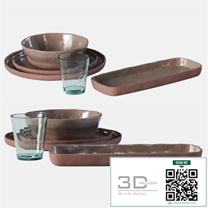 Argila plates set