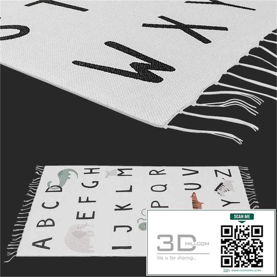H&m Home Rug Abc Letter