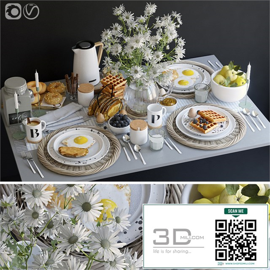 Table setting 36. Breakfast - 3