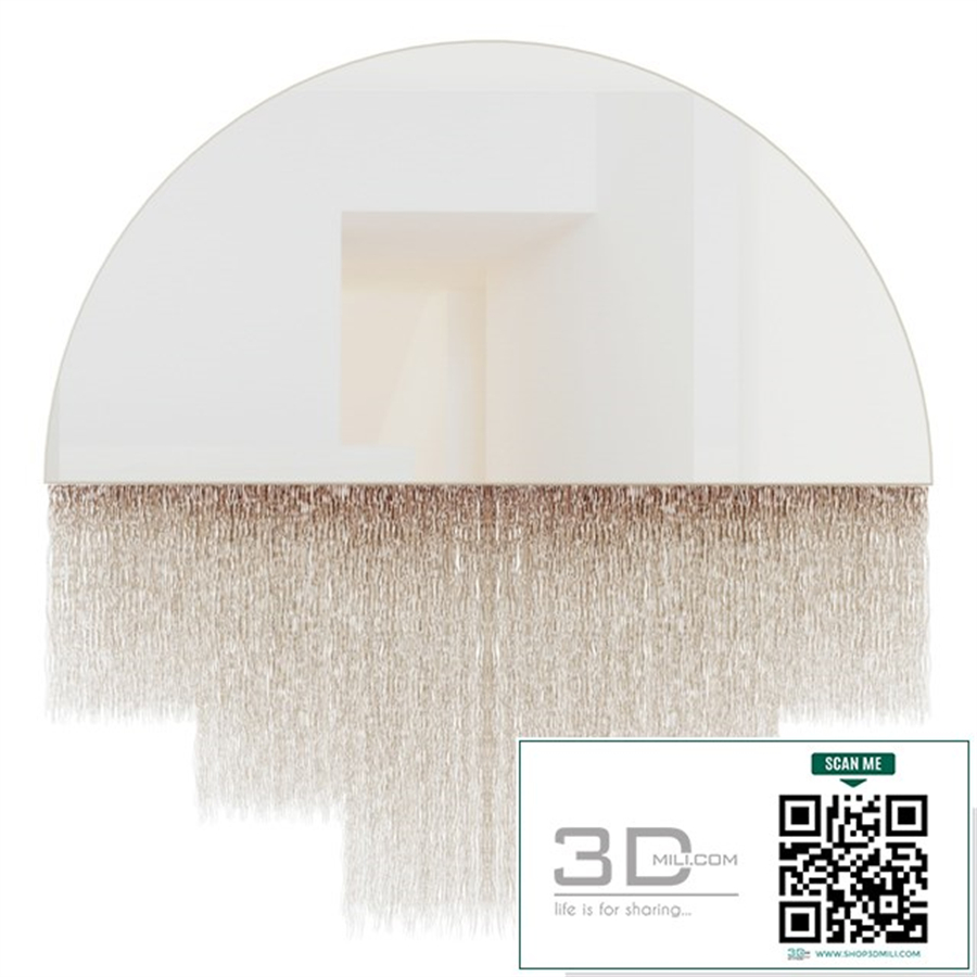 Boho fringed mirror