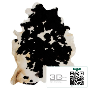 Black And White Skin Cow Rug