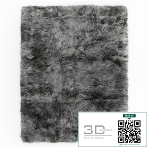 Shaggy Sheepskin Gray Rug