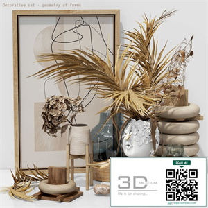 Decorative set - dried flower