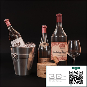 Set wine, decorative