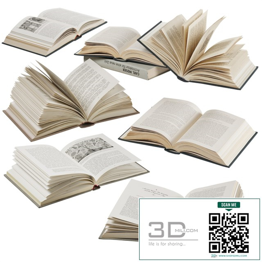 opened books collection