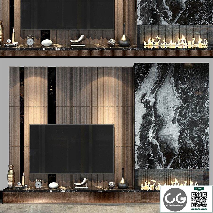 TV wall set 70