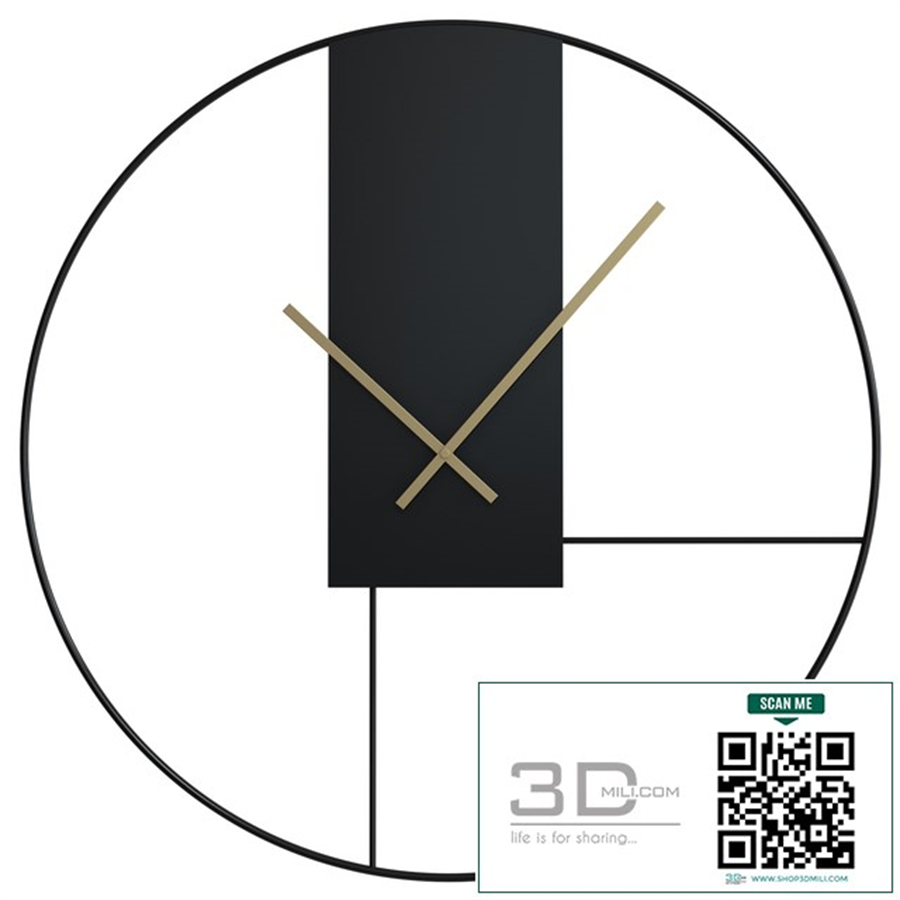 Clock outline