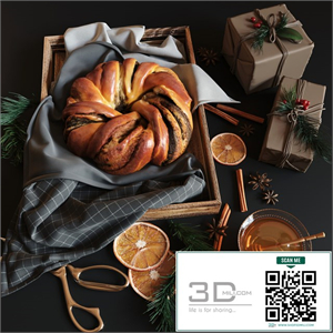 Christmas poppy seed roll