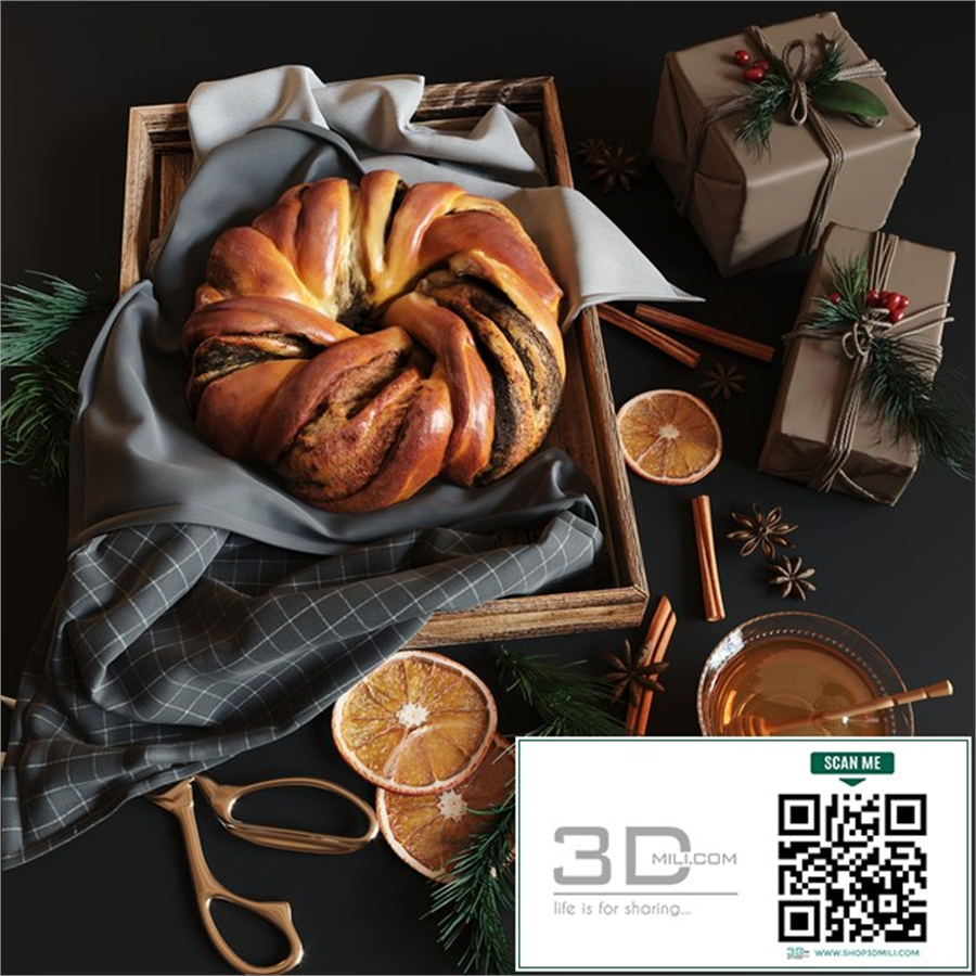 Christmas poppy seed roll
