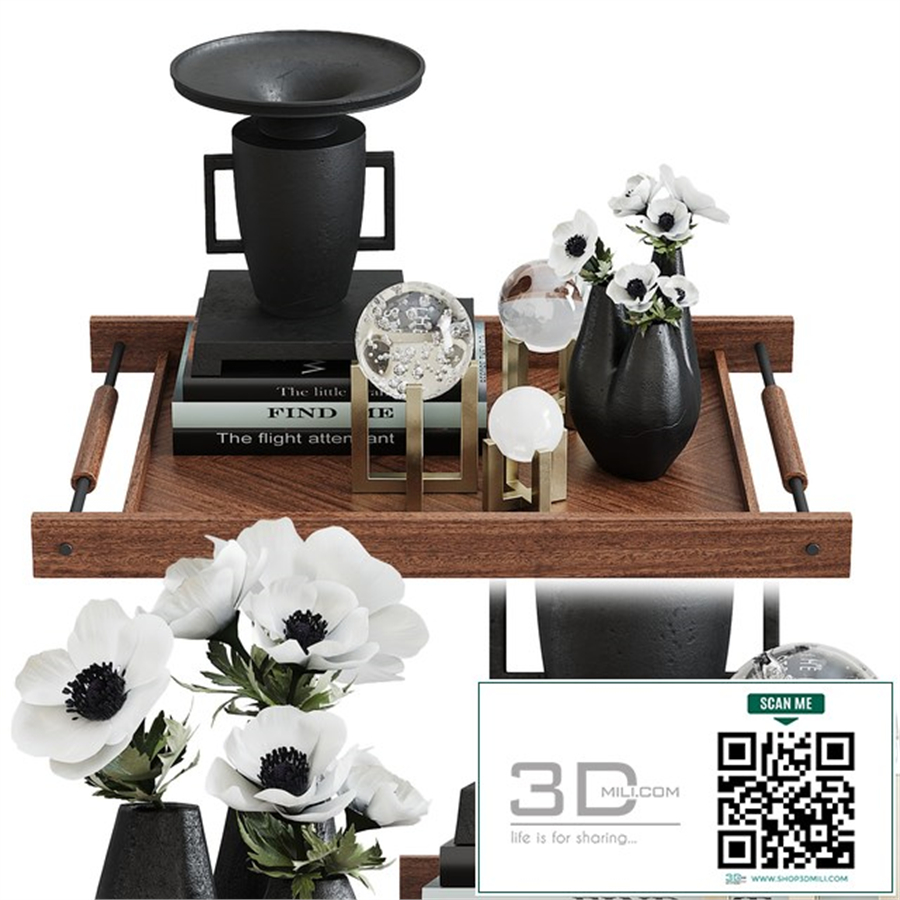 Arteriors anemon decor set