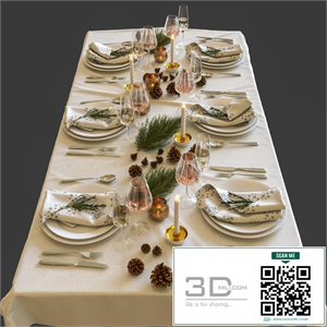 New year's table setting