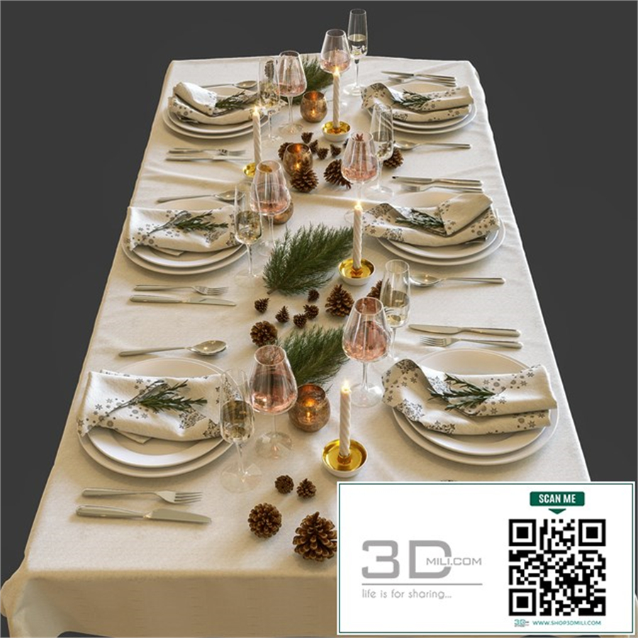 New year's table setting