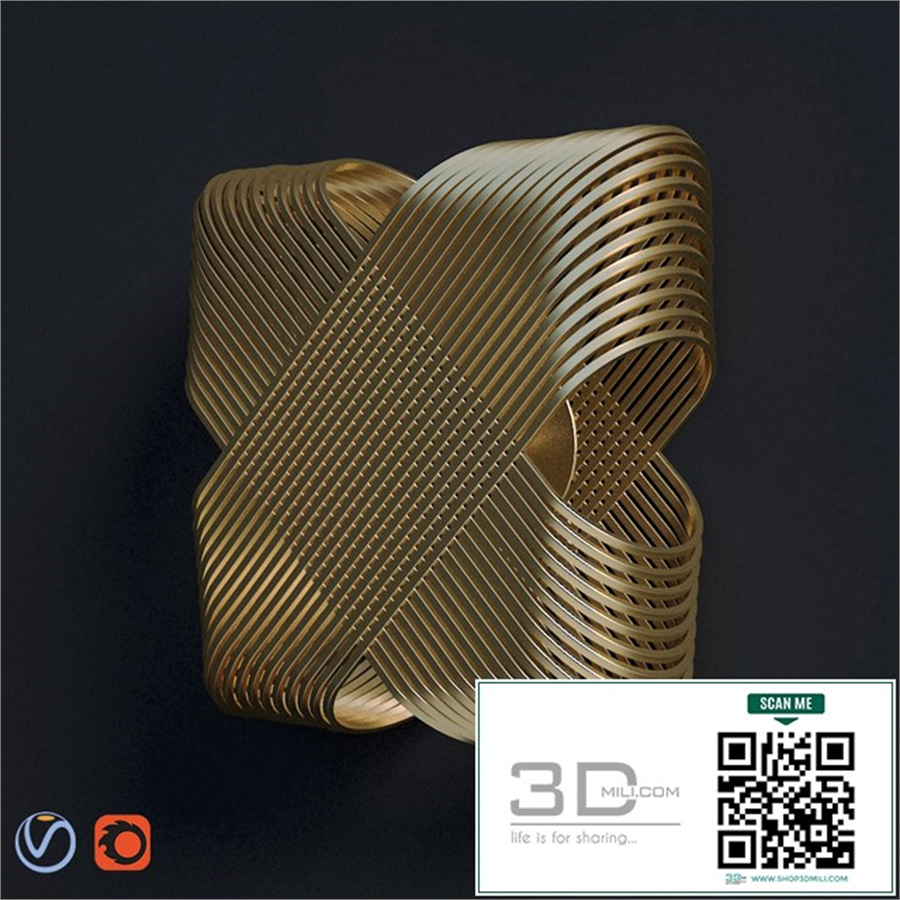 Ovals wall lamp