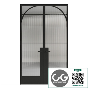 Steel door. 2 glass options