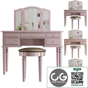 Brookland vanity set with mirror