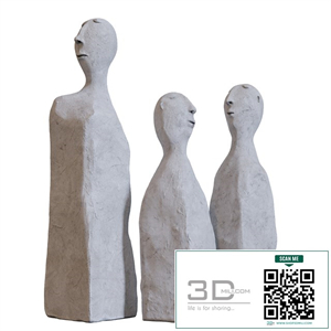 Man - a sculpture of cement