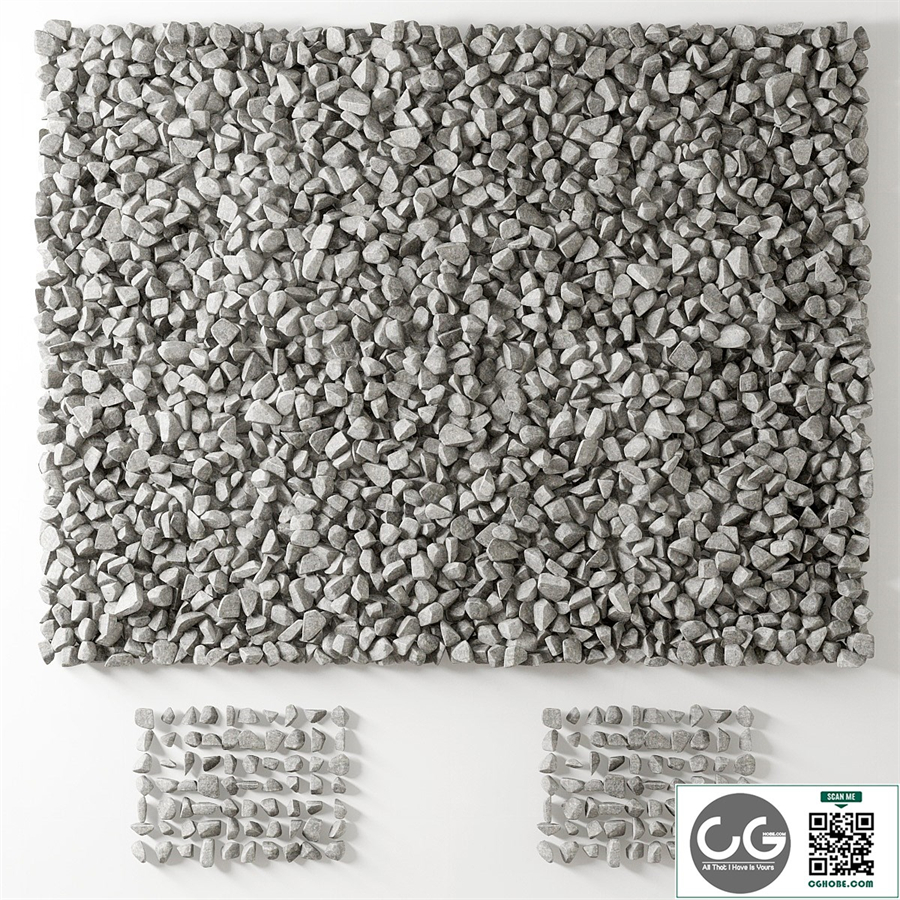 Gravel splinter decor Big kit n2 / gravel chip for decor