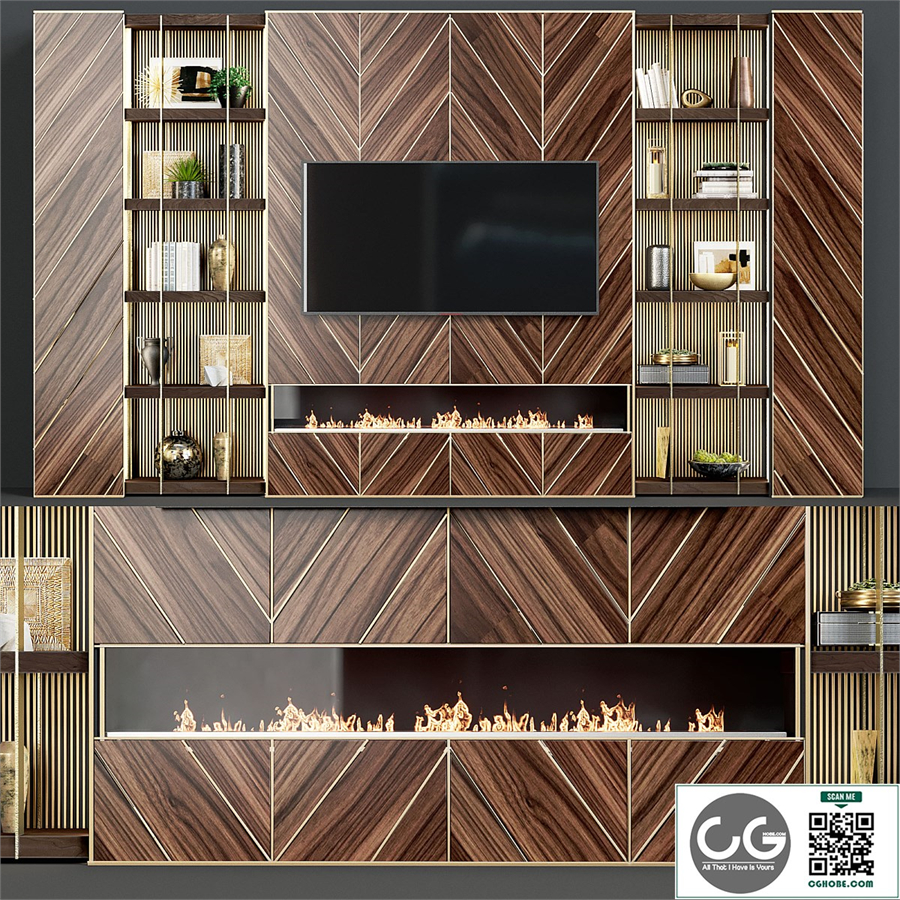 TV wall modern 44