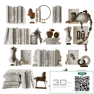 Decorative shelf filling set 9