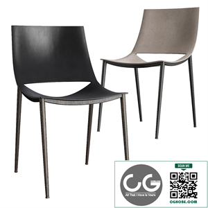 Leather Upholstered Side Chair See More by Modloft Black