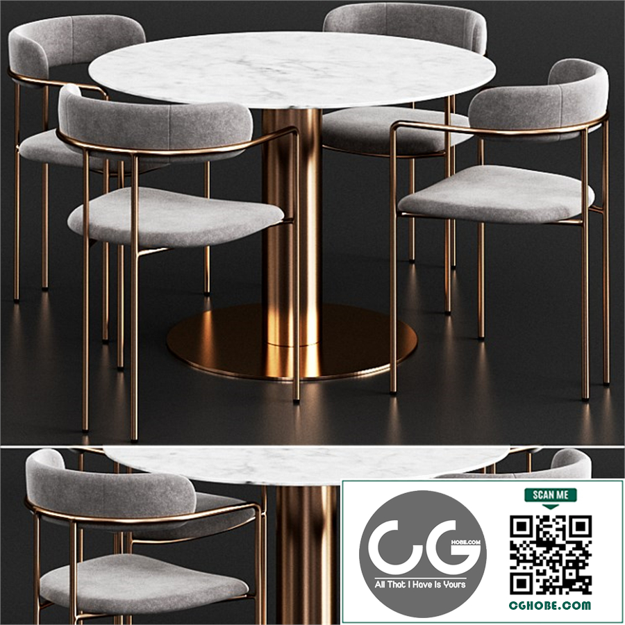 Gubi & West Elm Dinning Set