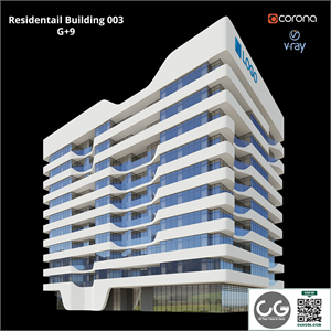 Modern Residential Building 003 _ G + 9