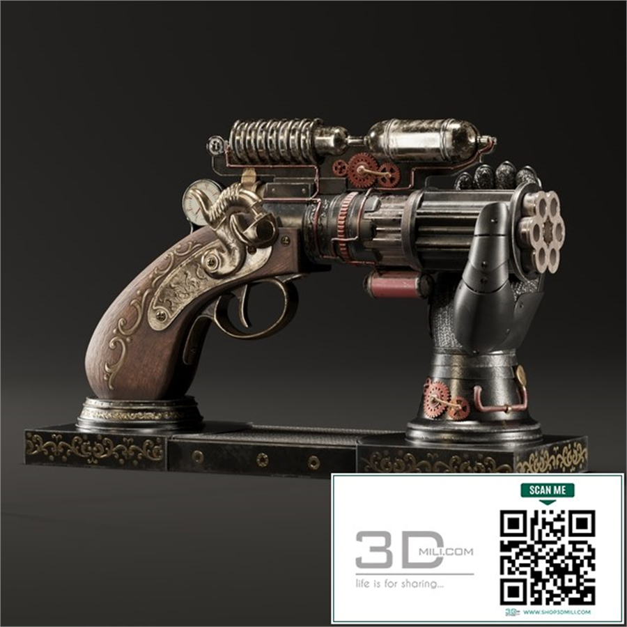 Decorative Steampunk Gun