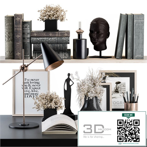 Decorative Set Reading Desk 02
