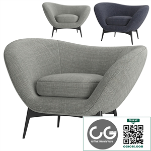Armchair OLTREMARE by Saba Italia