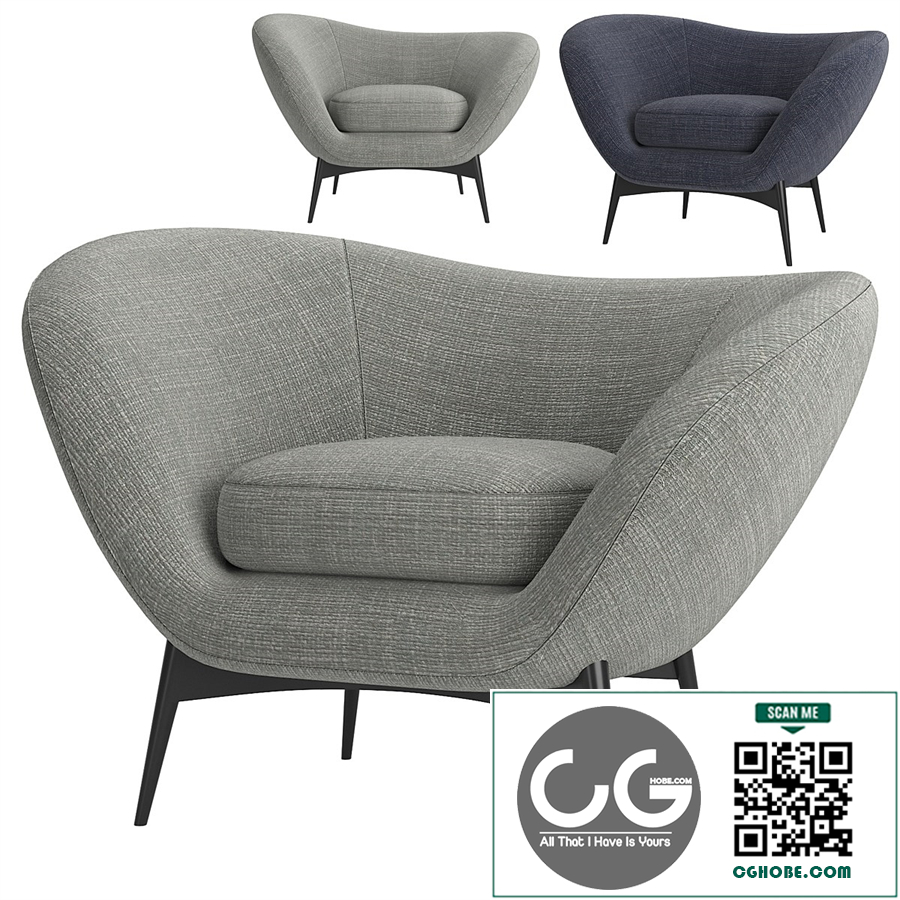 Armchair OLTREMARE by Saba Italia