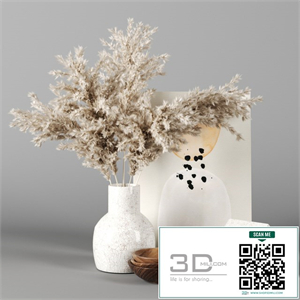decor set 15 with Pampas Grass