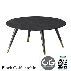 Black coffee table