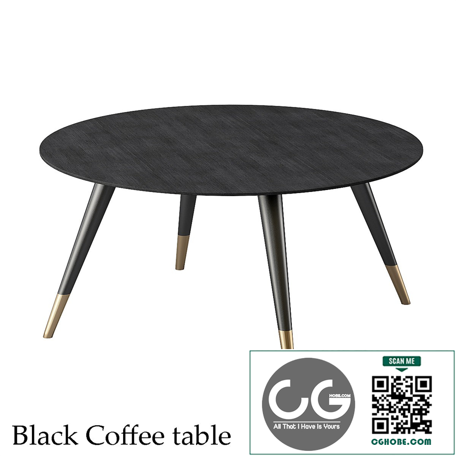 Black coffee table