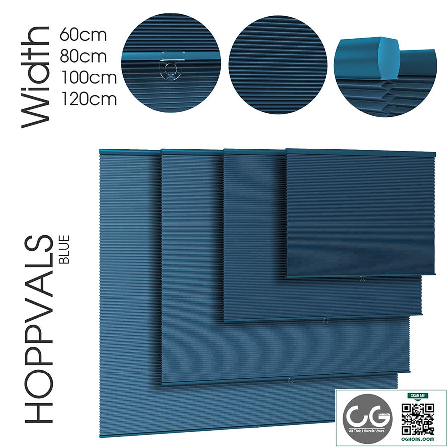 HOPPVALS. cellular blind. Blue