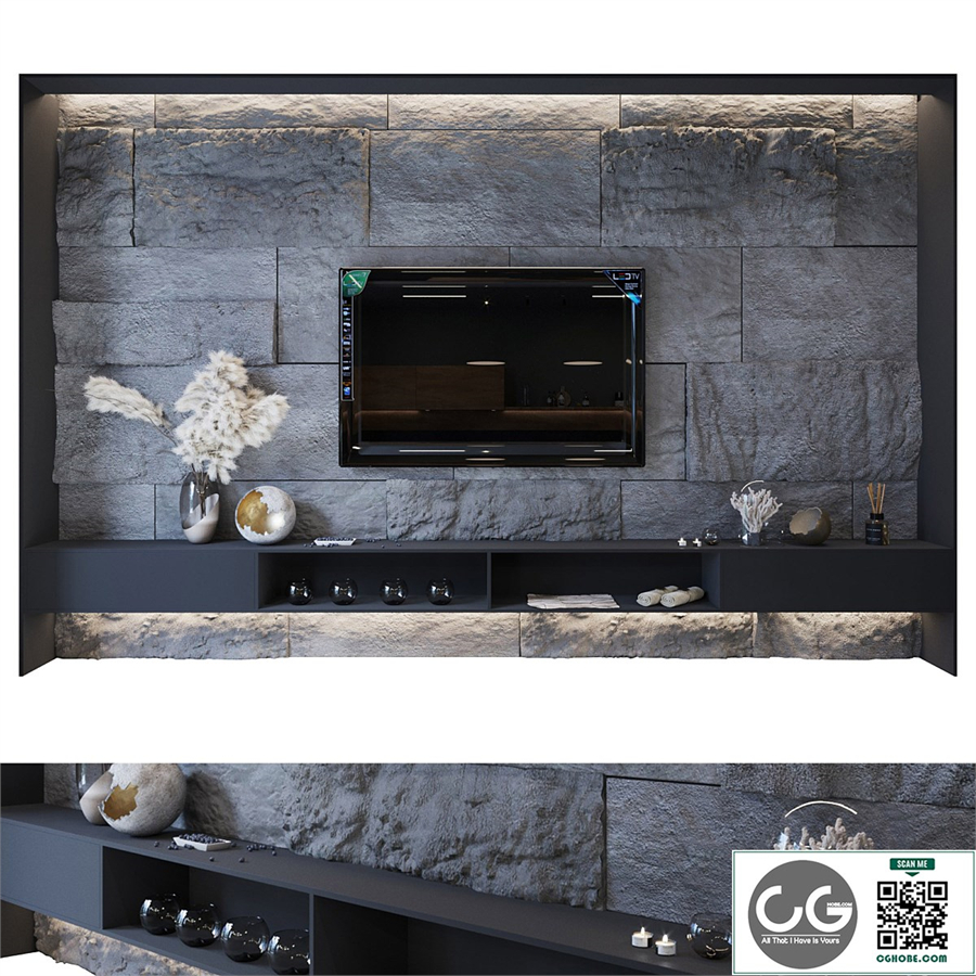 TV zone in stone