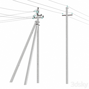 Power line post