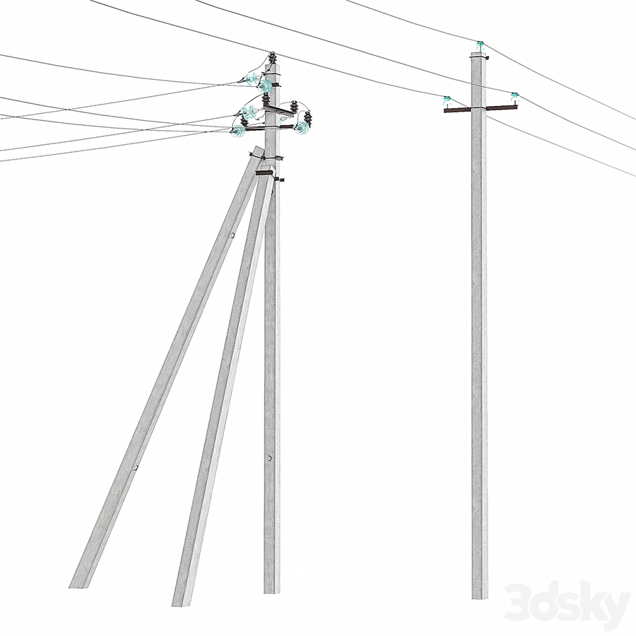 Power line post